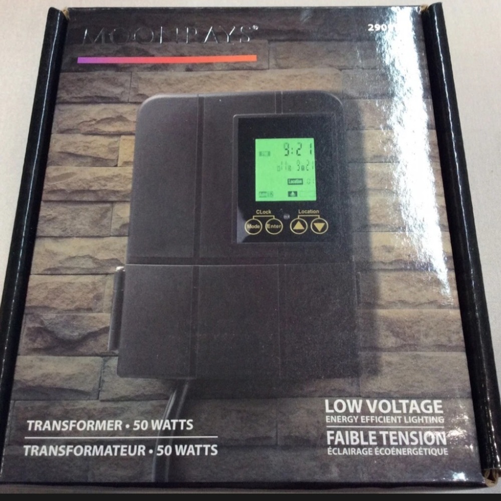 MOONRAYS Outdoor Lighting 50W 5-Mode Low Voltage Transformer Astronomic Timer